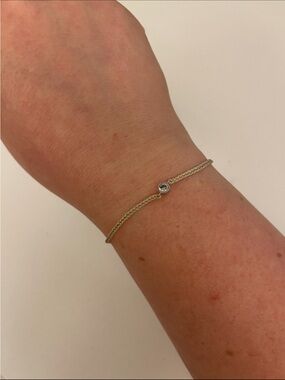 Delicate Braided Bracelet with Crystal Accent